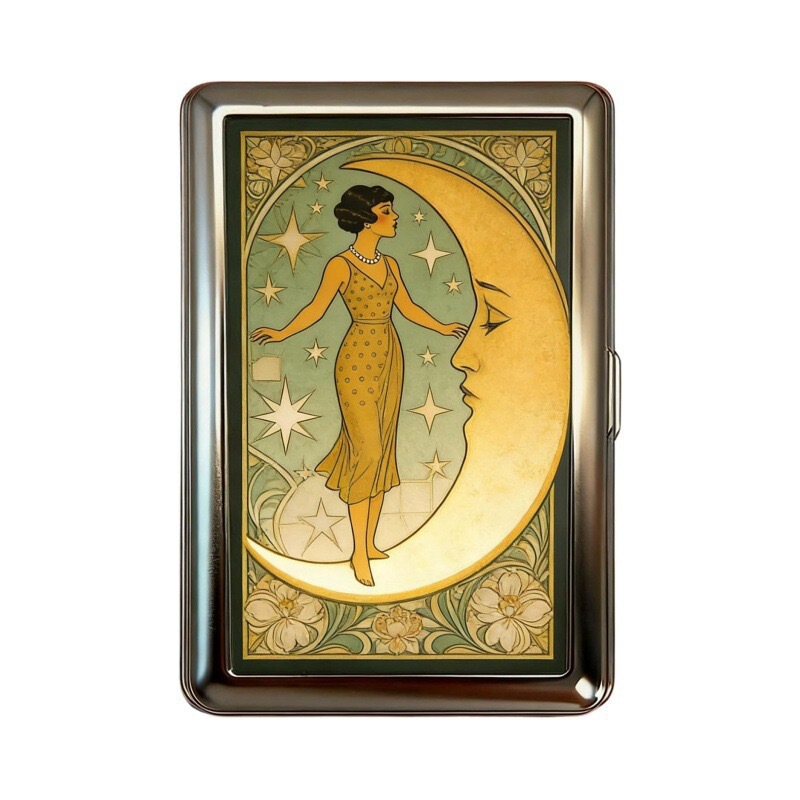 New Versatile Card & Cash Case Retro Multifunctional Card Holder Metal Box Cigarette Case Storage