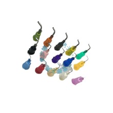 弯头螺口塑座不锈钢嘴注胶打胶针咀管弯针嘴金属点胶机胶嘴