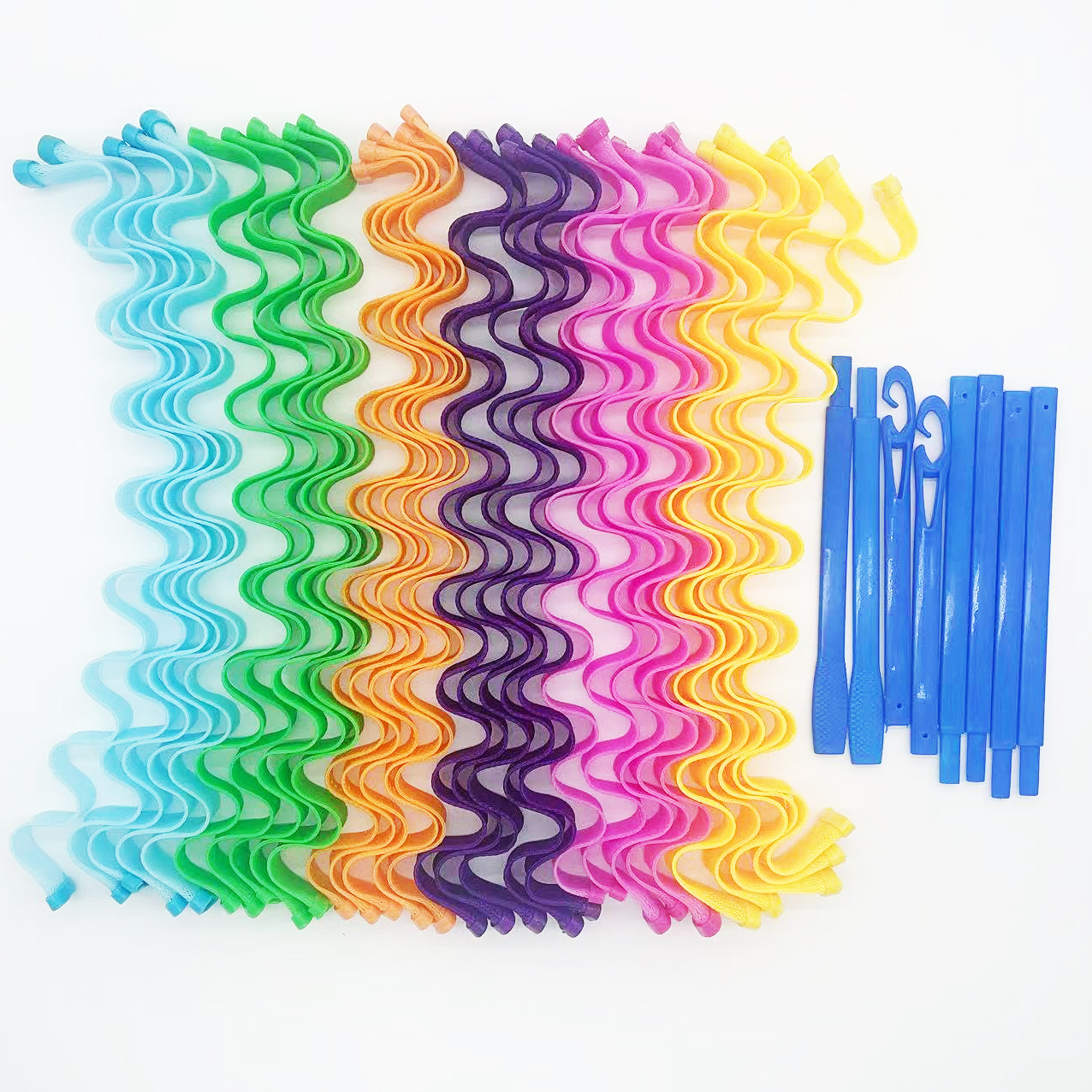 Transfronterizo multi-Tamaño de rollo de huevo ondulación del agua palo de curling manual de bricolaje Pelo Rizado artefacto updo artefacto no duele el pelo rizado