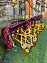 幼儿园小车篷收纳柜三轮车自行车道具玩具停车棚活动免安装可移动