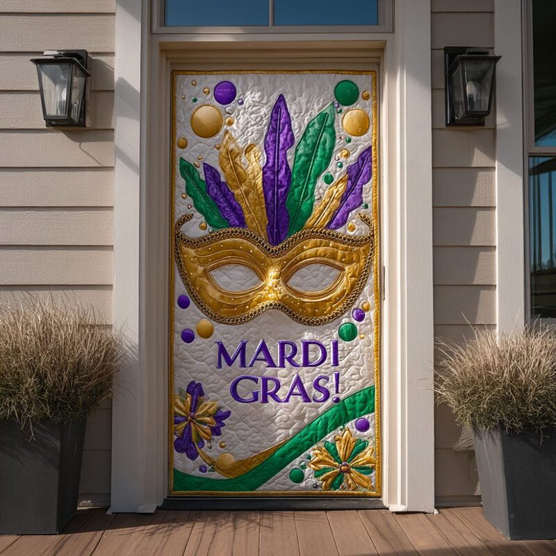 Cross-Border Foreign Trade Golden Moon Night Art Quilted Door Curtain Home Decoration Door Curtain Digital Printing Source Manufacturer Wholesale