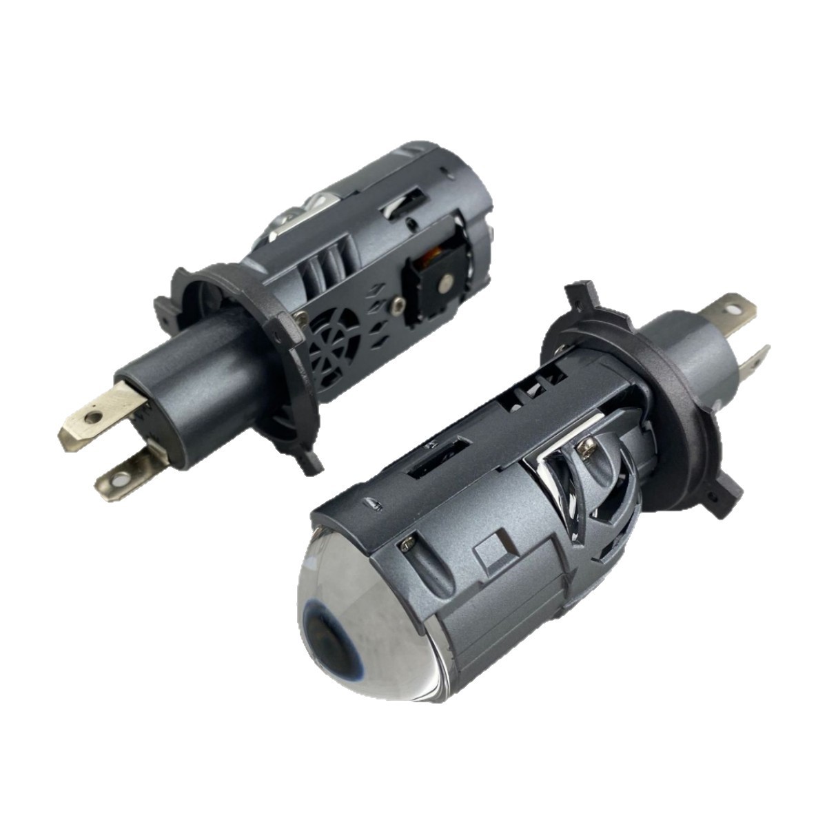 Nuevo diseño de lente H4 con válvula solenoide 55W LED con cañón de luz alta 9V - 60V todo paquete