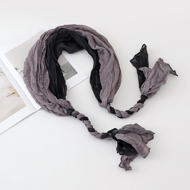 Chal para mujer, verano de moda, nuevo estilo, chal de giro pequeño, bufanda, toalla de seda con protección solar teñida personalizada, pañuelo en la cabeza, bufanda