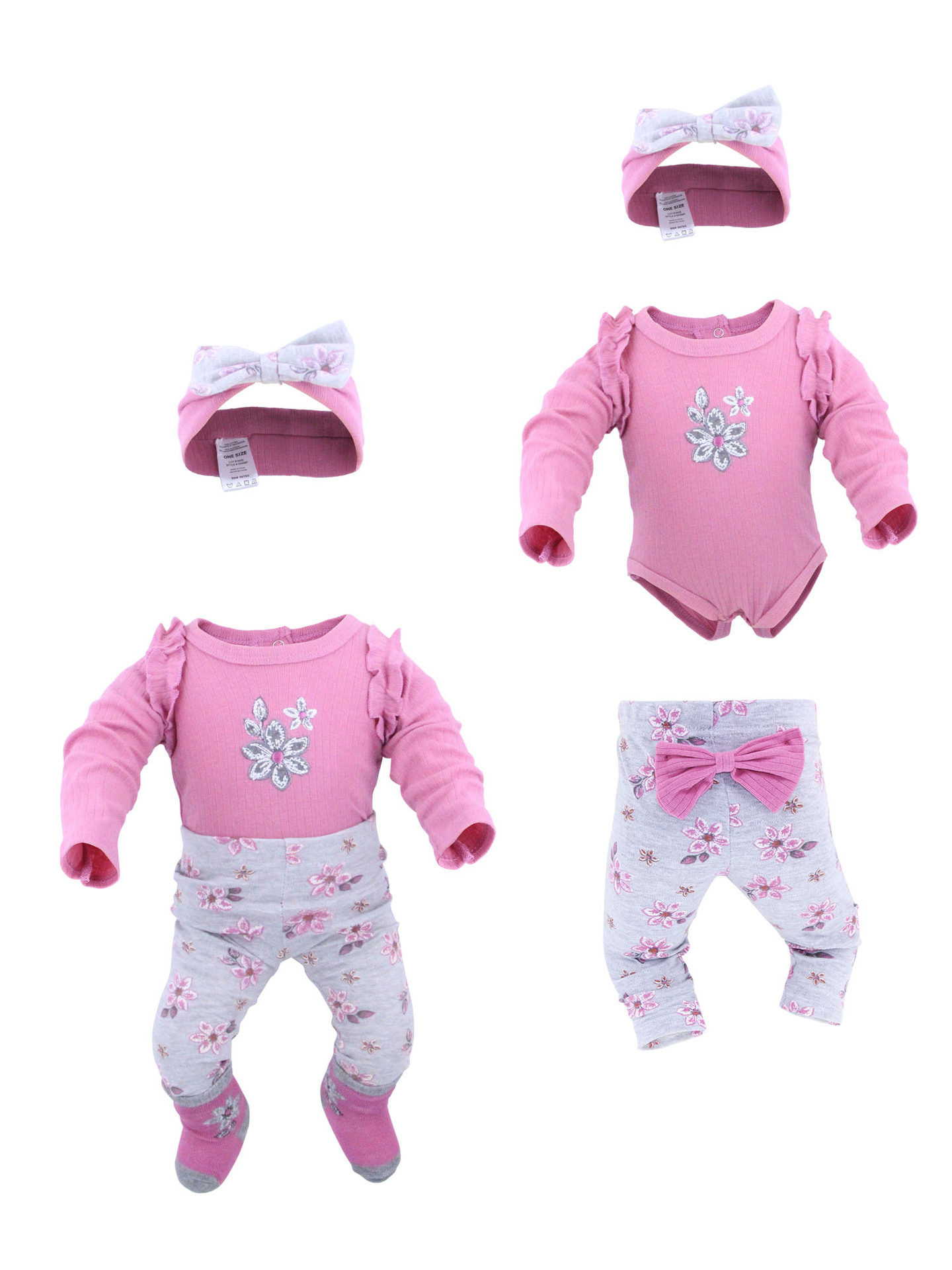Newborn Spring and Autumn Romper Outfit Set Baby Long-Sleeve Jumpsuit Babywear Round Neck Animal Pattern New Style