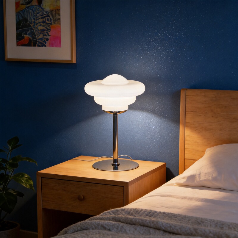 Cross-Border Special Supply of Glass Table Lamps, High-Looking Decorative Table Lamps, Hotel Dormitory Living Room Bedroom Decorative Atmosphere Night Lights