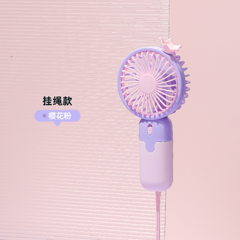 Venta al por mayor mudo gran viento plegable ventilador de mano niños portátil mini ventilador N ° 5 batería regalo LOGO
