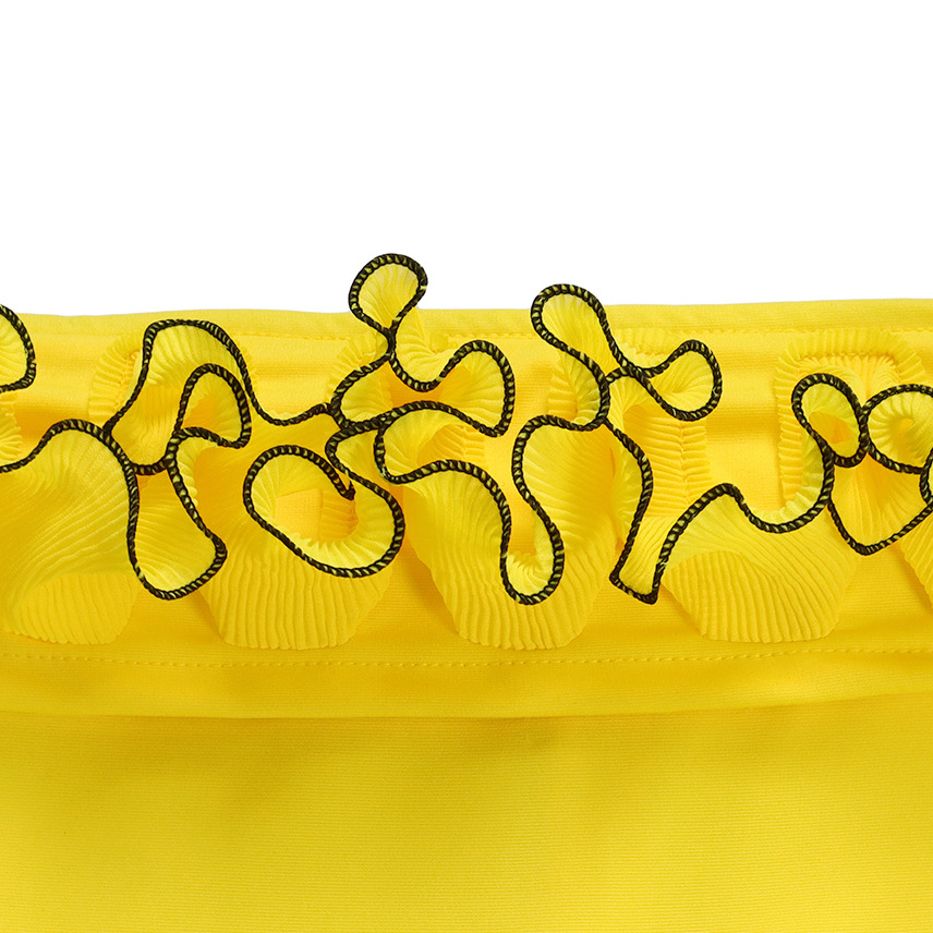 abbigliamento donna sexy attillato tinta unita monospalla arricciato spalle scoperte manica corta tuta commercio estero_voghion.com