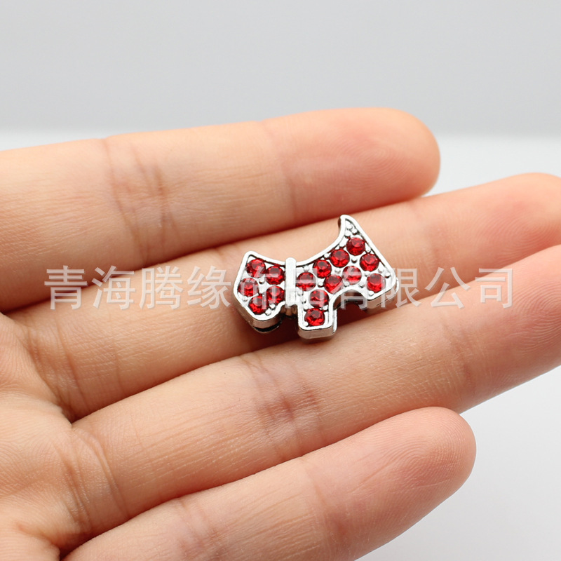 8mm493 단색 다이아몬드 개 빅 레드