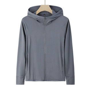 2022 Summer New Couple Quick-drying Clothes Sunshade Hooded Long-sleeved Clothing Outdoor Riding Mountain Climbing Jacket