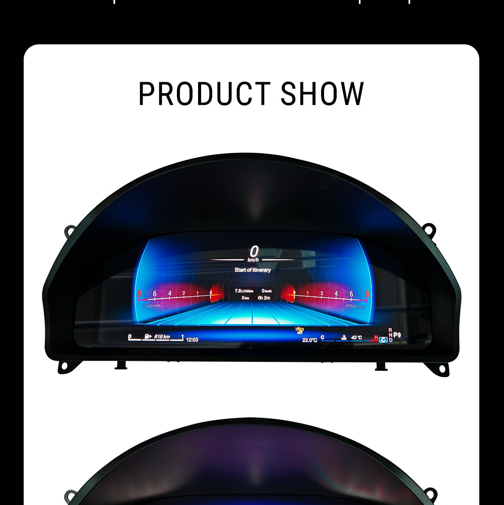 Cross-border new applicable Mercedes Benz GLK old to new 12.3 inch large screen intelligent full LCD instrument