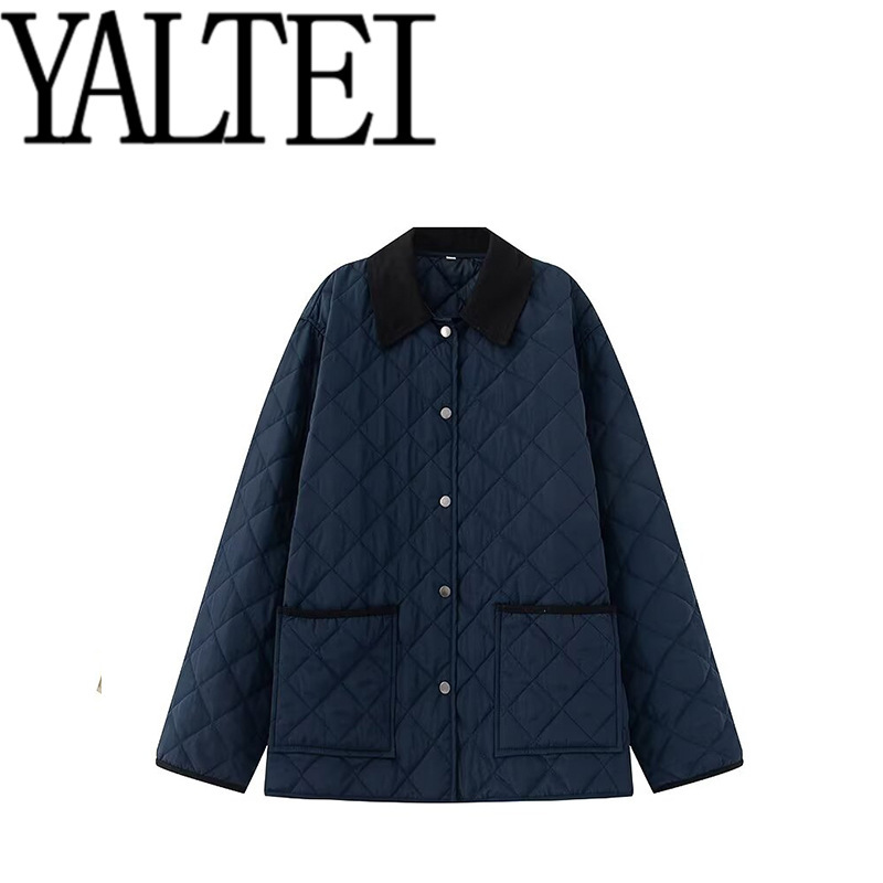 Zar Spring New Women's European and American Style French Fashion Design Waterproof Quilted Jacket