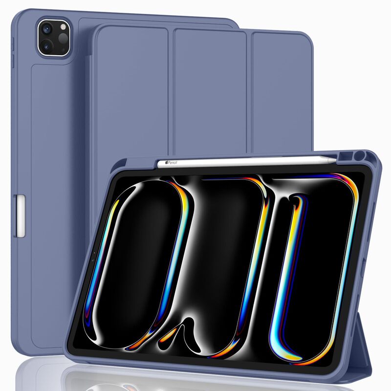 Suitable for Apple iPad Pro11 Silicone Protective Case Ipad10.9 Protective Case with Pen Slot Mini4/5/6 Stand Suitable for Apple iPad Pro11 Silicone Protective Case Ipad10.9 Protective Case with Pen Slot Mini4/5/6 Stand