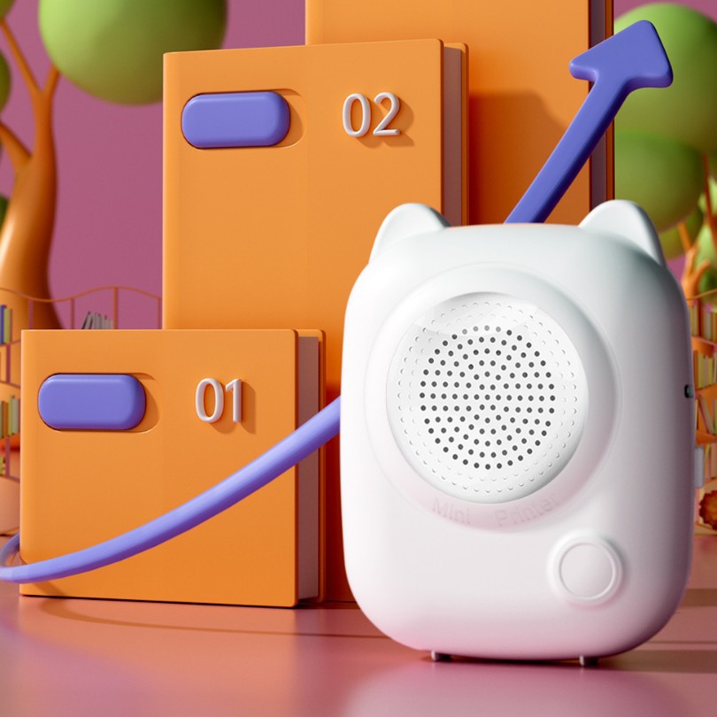 Mini Impresora Térmica Portátil M8 con Voz Inteligente para Niños