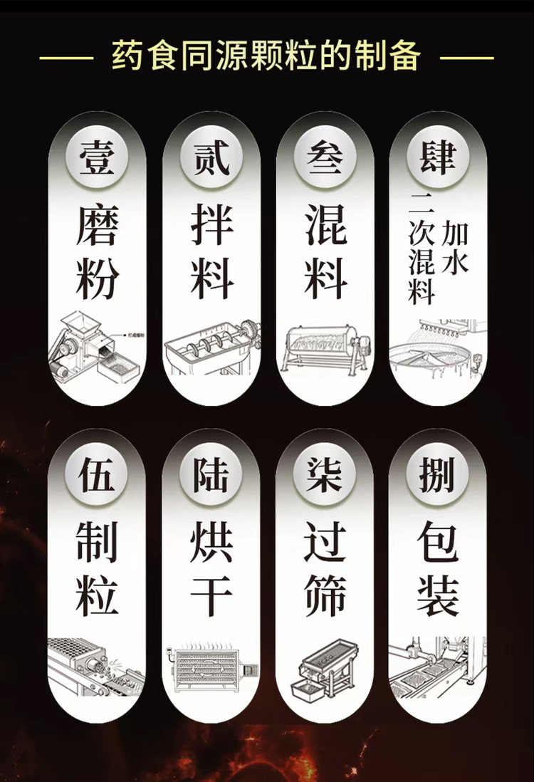 Shuang Shen Sang Shen Mu Li Granules 50g Herbal Drink Mix with Dietary Fiber Sugar Free specifications