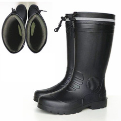 High-top Lightweight Rain Boots One-piece Rain Shoes for Men Fishing Shoes Adult Water Shoes for Car Washing Farming Aquaculture Can Be Filled with Cotton