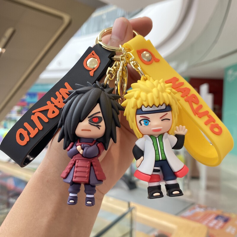 Naruto keychain doll Naruto Kakashi cartoon doll key chain baby catching machine pendant small gift batch