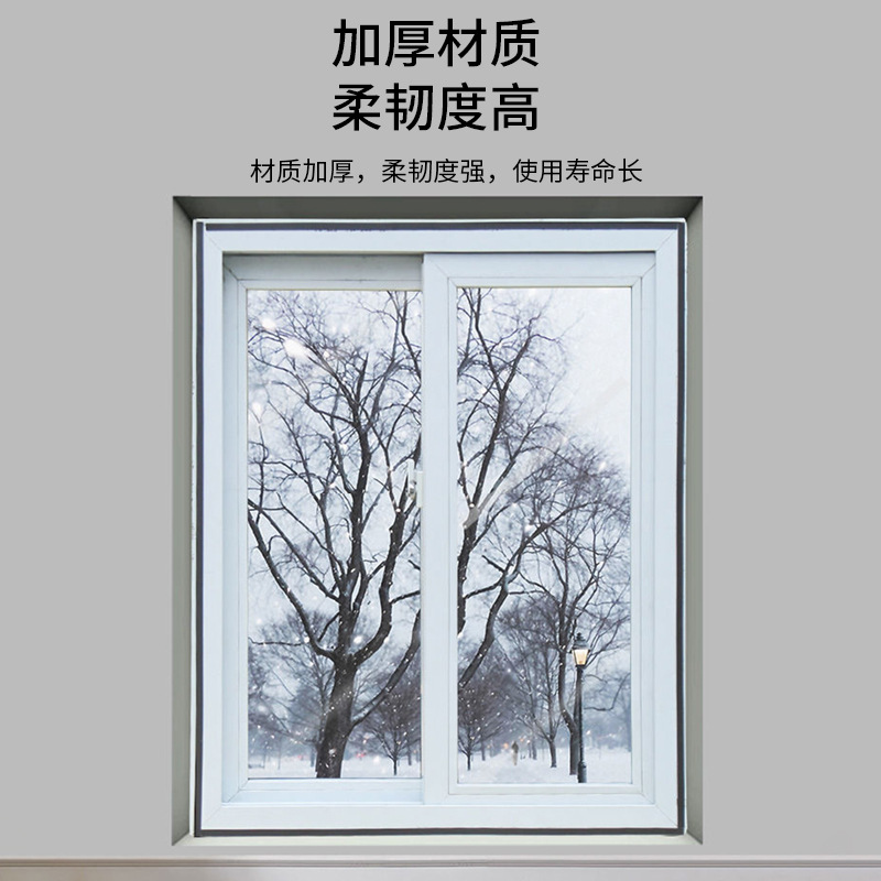 ♔ Winter Thermal Insulation Film, Windproof and Warm Sealing Curtains, Bedroom Window Wind-Blocking, Transparent and Thickened for Warmth