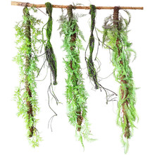 手工仿真苔藓树藤青苔藤枯藤森系雨林造景悬挂吊饰假藤条垂挂树枝