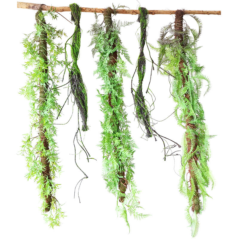 手工仿真苔藓树藤青苔藤枯藤森系雨林造景悬挂吊饰假藤条垂挂树枝