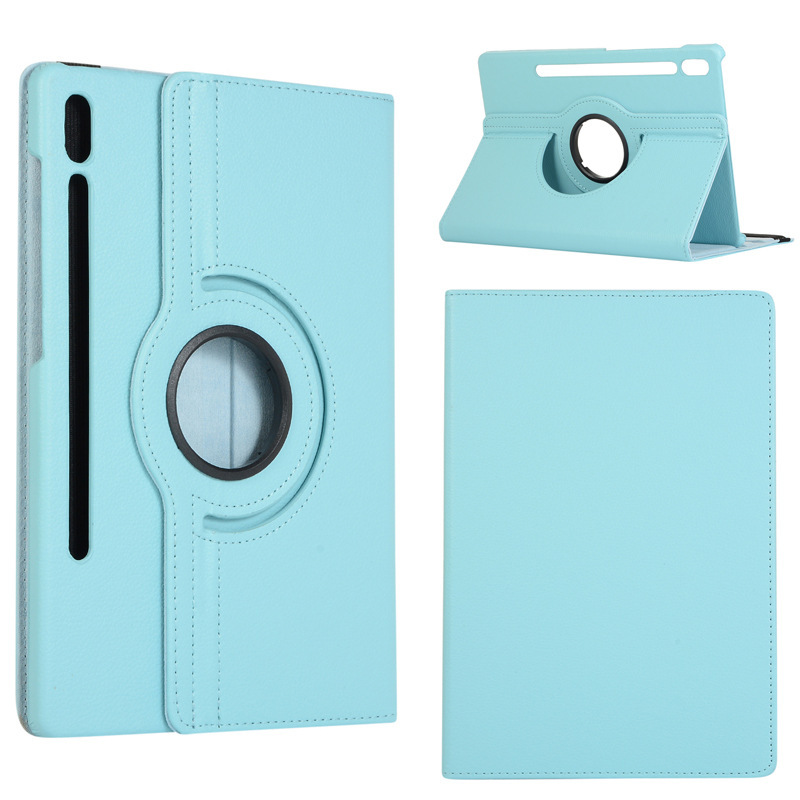 Suitable for Samsung Tab S8 X800 Pebbled Rotating Stand Tablet Case S8 Ultra X900 Flip Leather Case