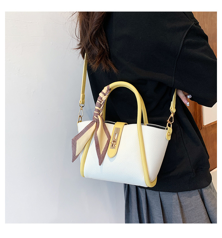 The new trendy women's bag for the summer of 2025, a simple commuting bucket bag with a large capacity and a single-shoulder handbag for women undefined