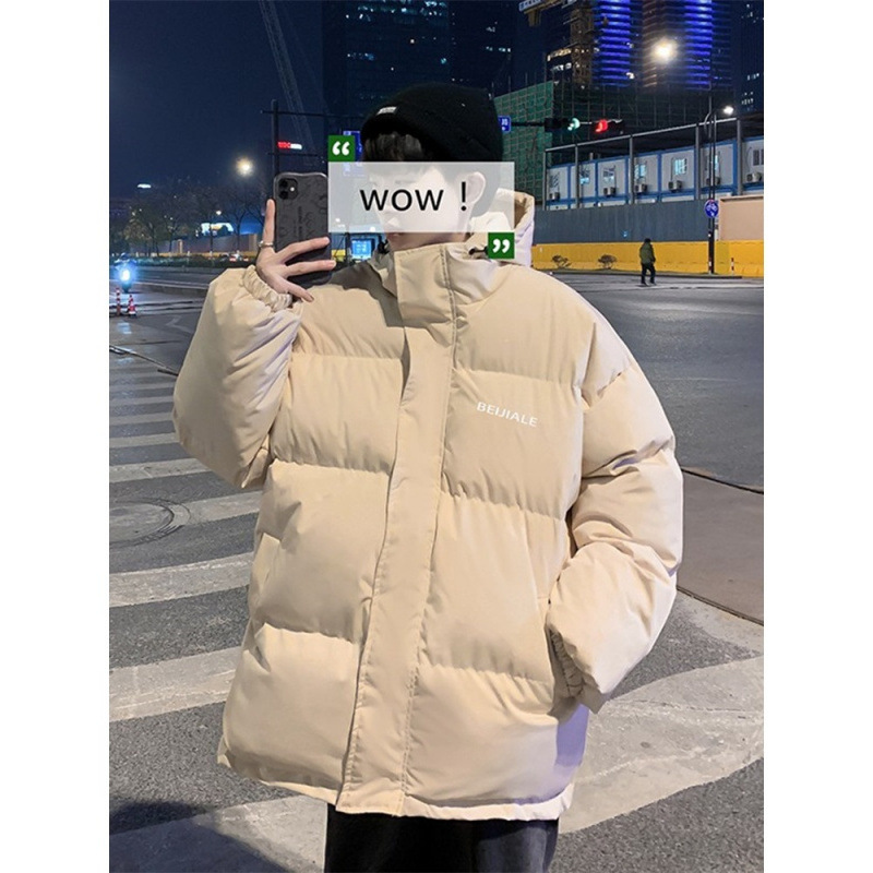 겨울 유행 브랜드 학생 다운 두꺼운 빵 세트 플러스 다운 자켓 코튼 패딩 의류 느슨한 홍콩 스타일 남성 커플 코튼 패딩 의류