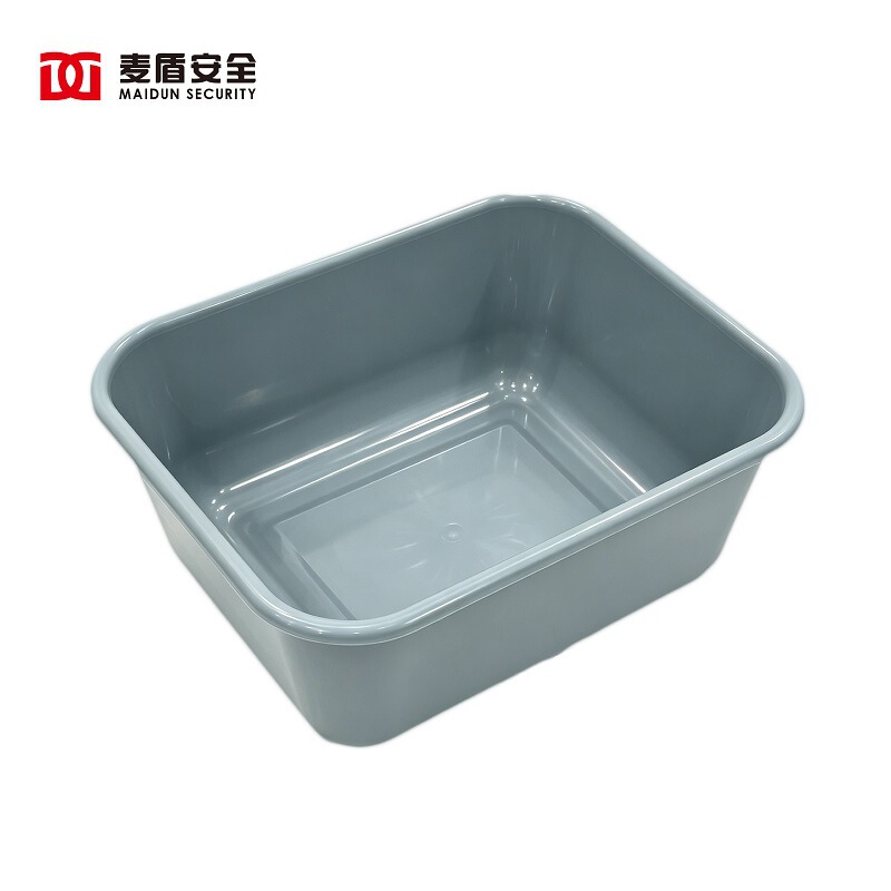 Luggage Security Inspection Tray, Gray Medium-Thick Plastic Tray, Wholesale Stackable Security Inspection Box, Item Storage Box