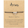 Zodiac signs, bracelet, adjustable cards, Amazon