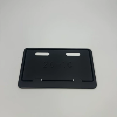 Beijing Green License Plate New Regulations Electric Bicycle License Plate Frame Suitable for Bicycles High-Quality Aluminum Alloy License Plate Frame (License plate holder/license plate holder) - black