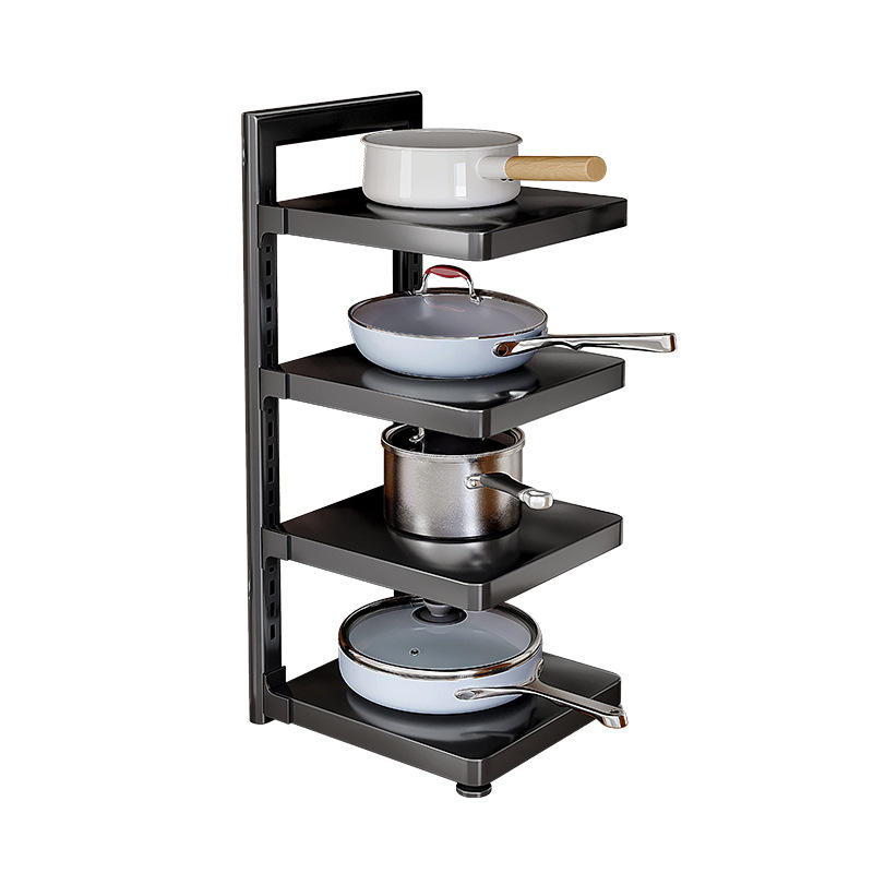 Estante de almacenamiento de cocina estante de almacenamiento de utensilios multifuncional doméstico estante de almacenamiento de utensilios de cocina estante de almacenamiento de utensilios de cocina estratificado en armario multicapa