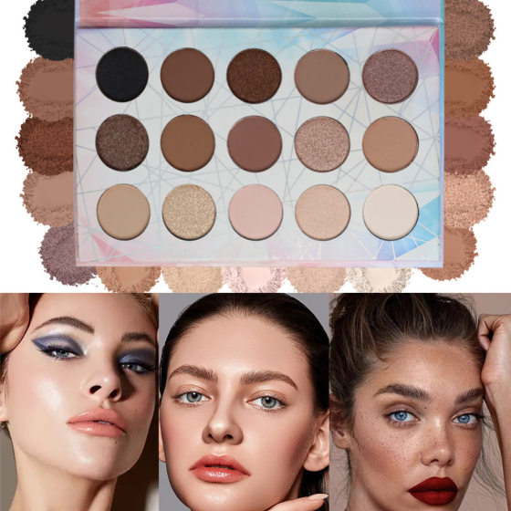 Cross-border explosions Macaron eye shadow plate 45 color eye shadow matte pearl multicolor Christmas Halloween makeup wholesale