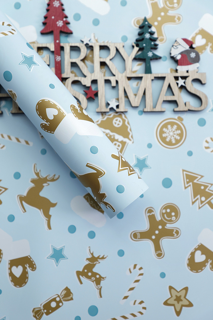 Navidad nuevo papel de embalaje de flores impermeables manzana ramo de papel de embalaje de regalos de Nochebuena