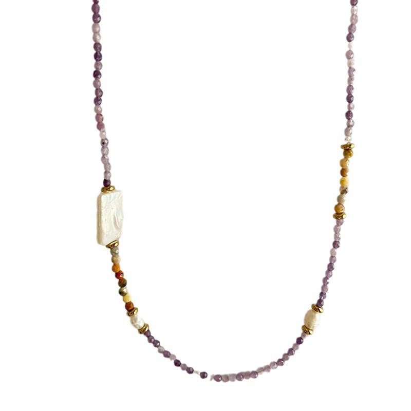 Elegante Barockperlen-halskette Vergoldet Mit Silberverschluss_voghion.com