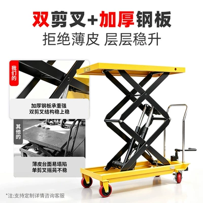 Avtomobil fırlanan platformaları – lift flatbed truck, mobile scissor-type