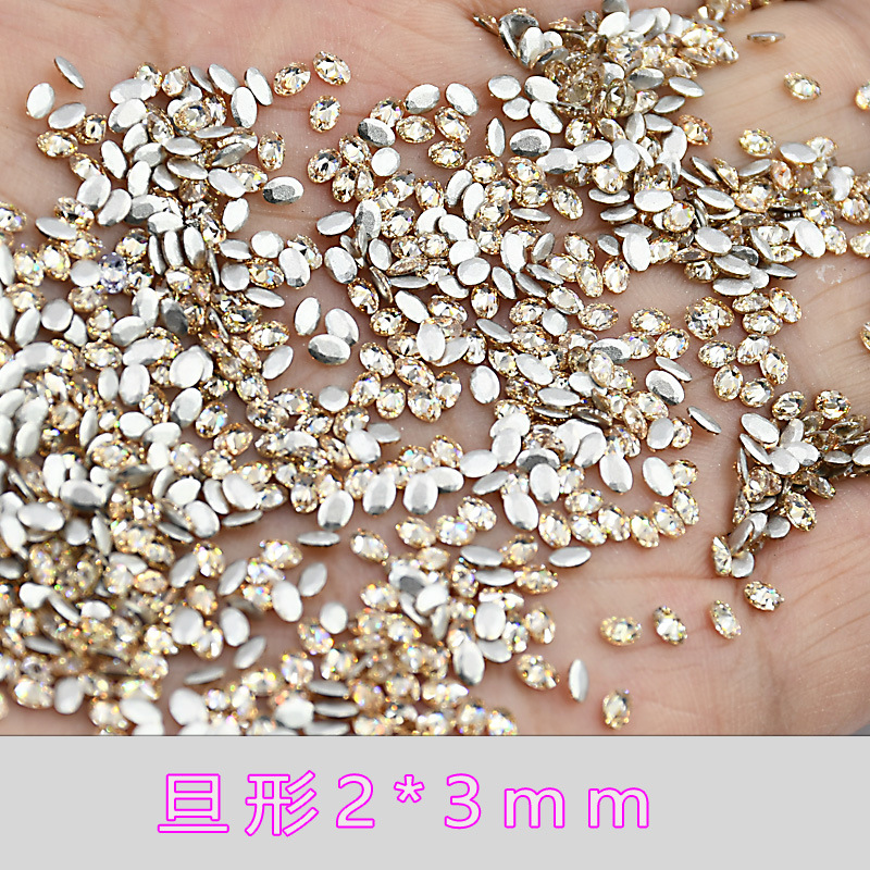 샴페인 지르콘 단형 2*3mm--10*