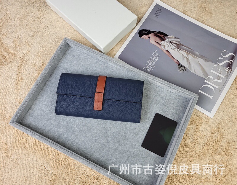 本革レディース財布ライチ柄カラーブロッククラッチバッグ大容量ステッチコントラストカラーストレージバッグファッションシンプルバッグ|undefined