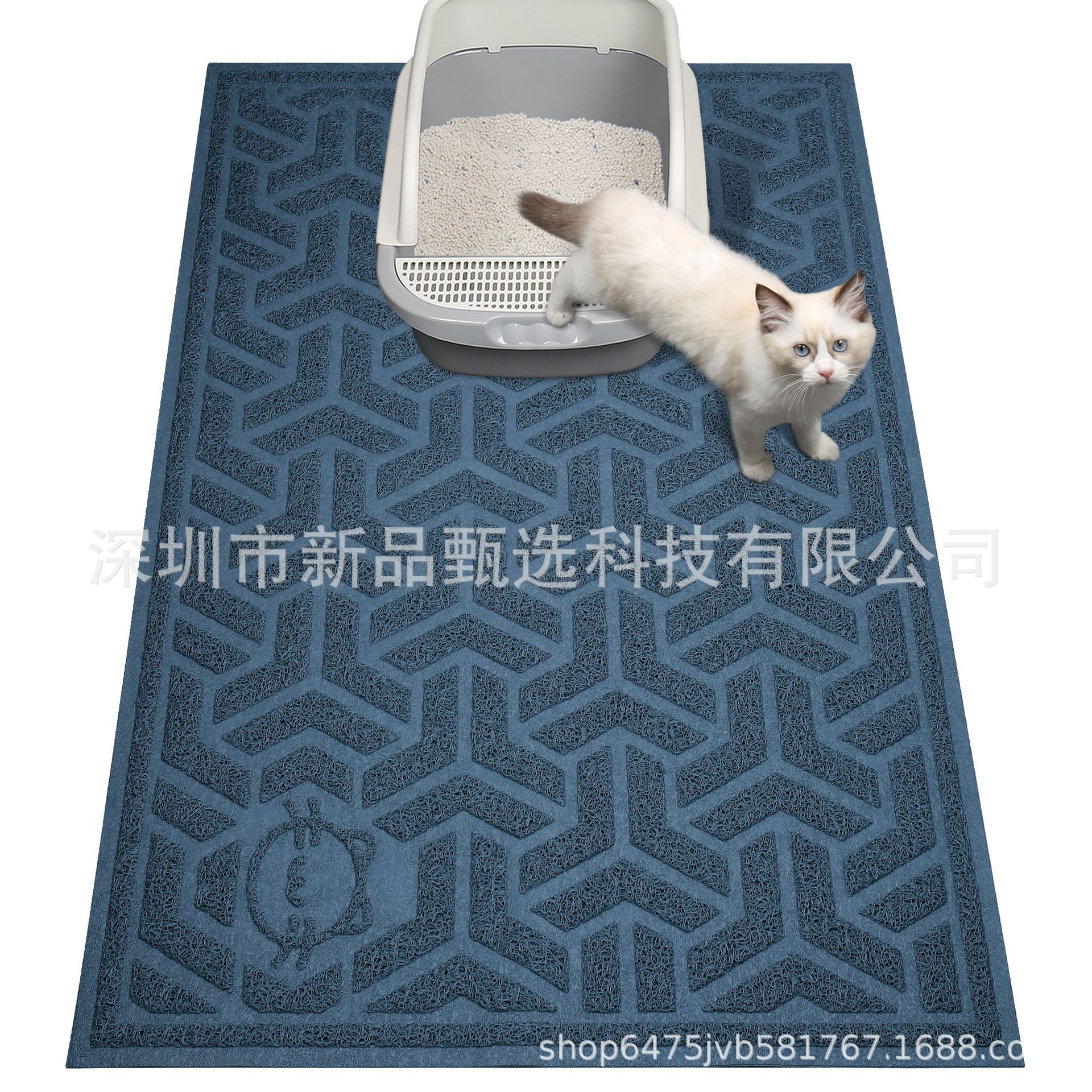 Estera de gato para mascotas estera de gato resistente al desgaste elástico ventas directas de fábrica estera de arena para gatos estera para mascotas PVC grueso impermeable