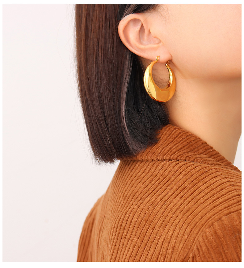 Korean titanium steel earrings 2021 new earrings