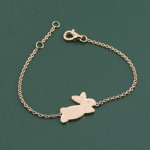 Twelve Zodiac Animals Little Rabbit Bracelet Customized Zodiac Shape Glossy Free Engraving Source Manufacturer Wholesale