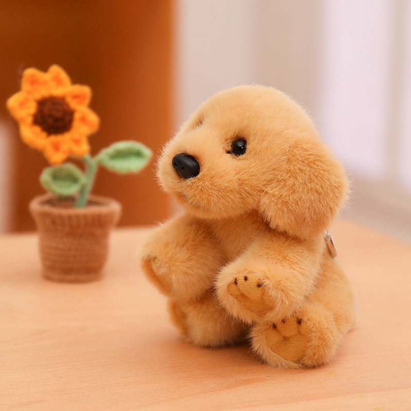 Simulación transfronteriza animal juguetes de peluche creativos para niños muñecas de perro de madera chicas lindas Día de San Valentín puppies image 3