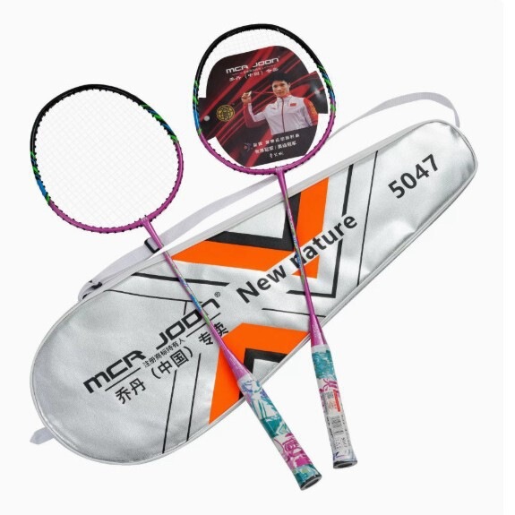 Dropshipping Jordan Feather Badminton Racket for Beginners, Adult Set, Lightweight and Durable, Aluminum Alloy One-piece Badminton Racket