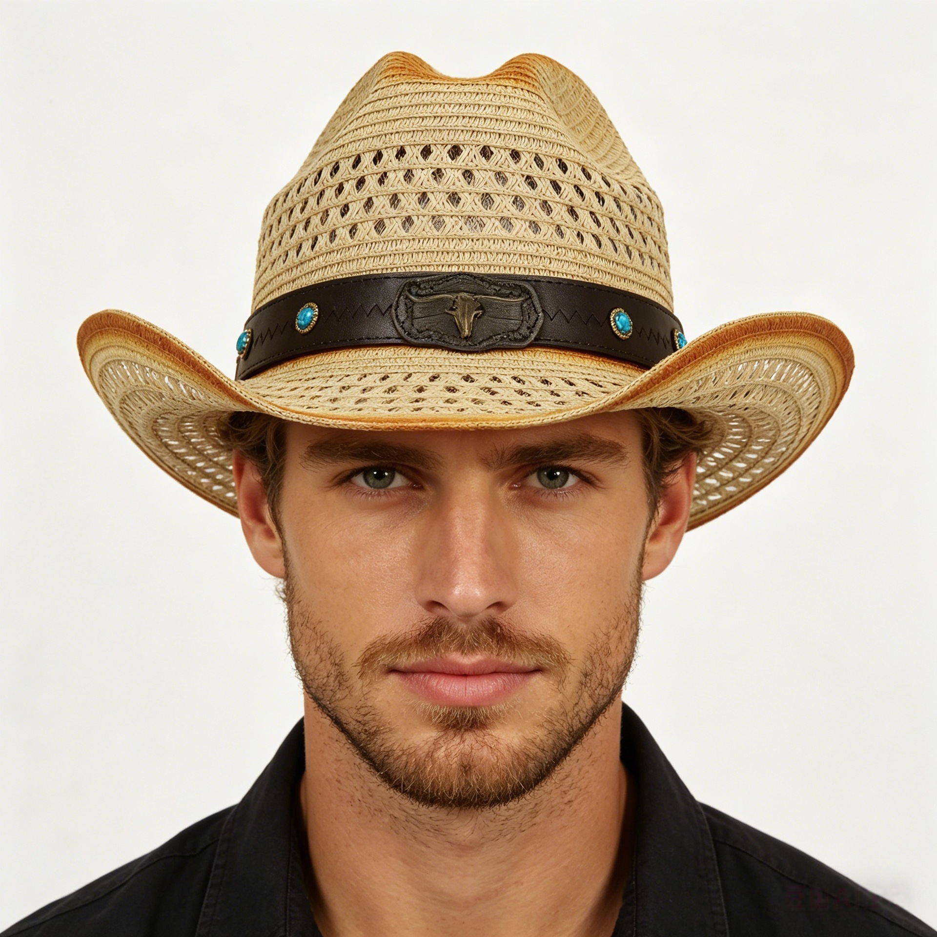 Foreign Trade Cross-border Spring Summer Beach Windproof Sun-proof Straw For Men Women, Ethnic Style European And_voghion.com