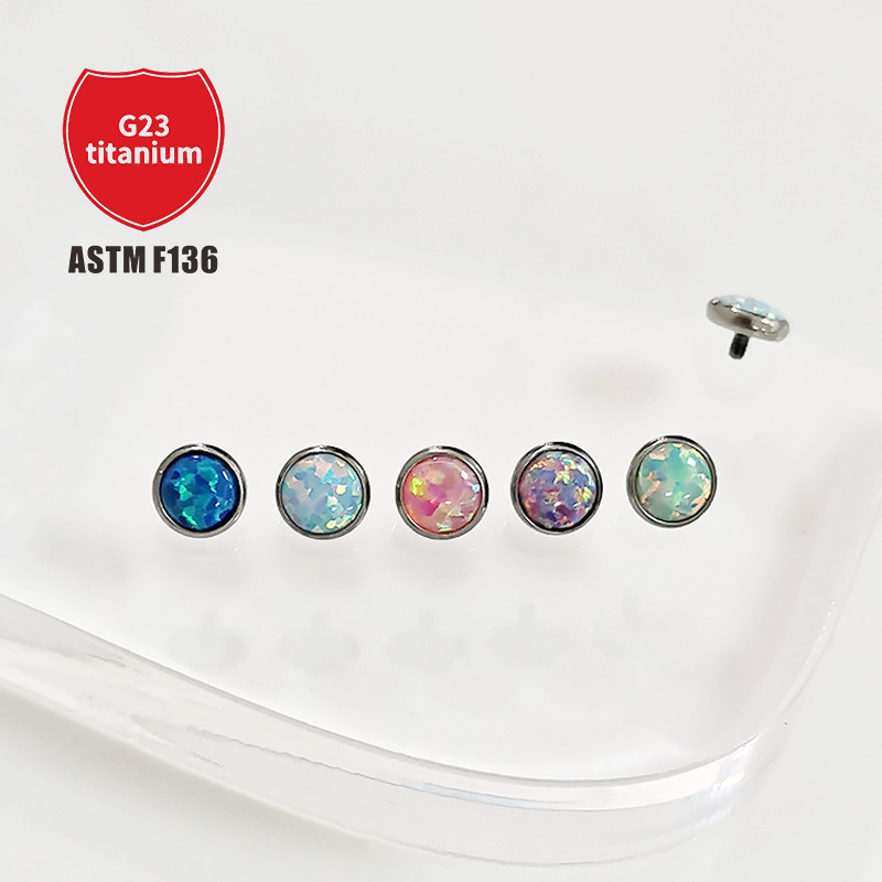 Pointed titanium steel lip stud product view