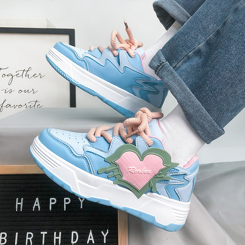 New versatile trendy niche couple's loafers fashionable versatile Hong Kong style Ins national trend men's and women's casual student shoes