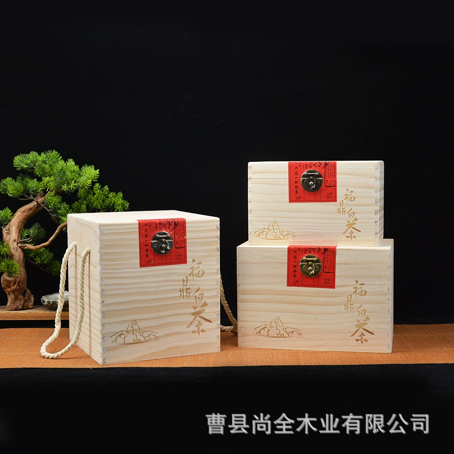 Производитель спот деревянная коробка упаковки чая квадратная сумка для чая плюс гигрометр коробка для чая деревянная коробка для чая