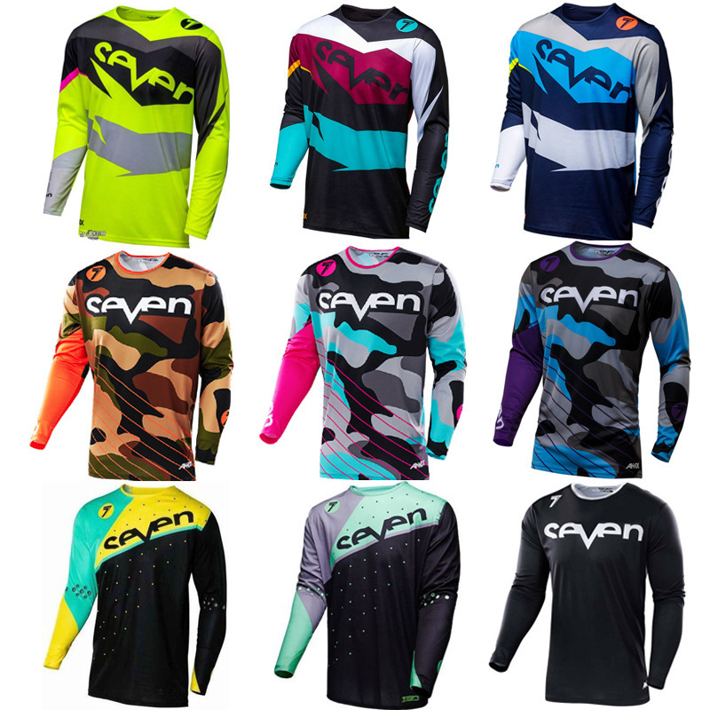 Tld Downhill Suit Seven Off-Road Motorcycle Racing Suit Quick-Drying Top Bicycle Cycling Suit Long T-Shirt Factory Direct Sale
