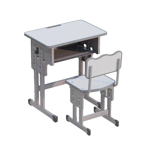 Home Adjustable Height Children's Study Desk and Writing Desk Training Class Room School Desk for Primary School Students Learning Desk Set with Chairs