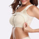 Cross-border European and American front buckle plus size thin women's breathable skin-friendly elastic push-up adjustable double-layer thin underwear after pregnancy