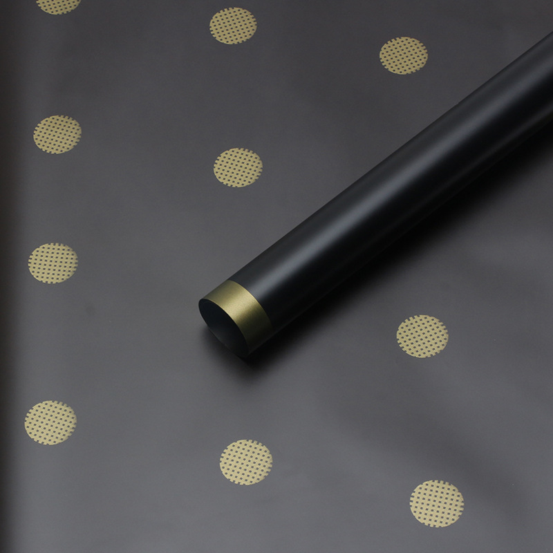 Huaxi puntos de papel de superficie de niebla de Phnom Penh ondulado punto Hansu ramo de papel de embalaje de flores impermeable punto de papel de embalaje de flores