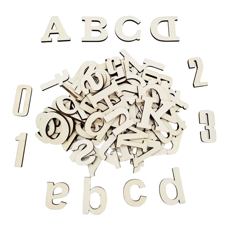 Деревянный Футляр 26 букв и 0-9 цифр сцена свадебный реквизит украшения 124 шт в упаковке опт